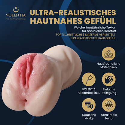 2-in-1 Realistische Taschenmuschi für Männer [Neues Modell] - VOLENTIA