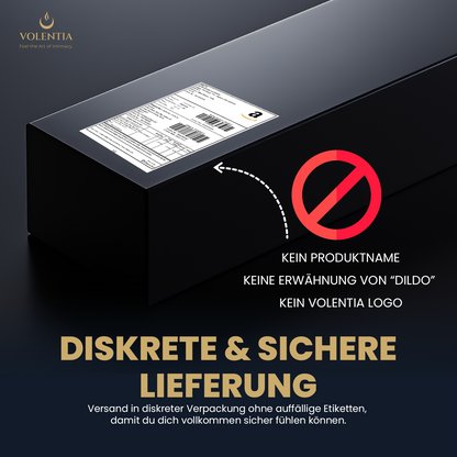 Stoßdildo mit Vibration 27 cm [Neues Modell] - Dunkelbraun - VOLENTIA